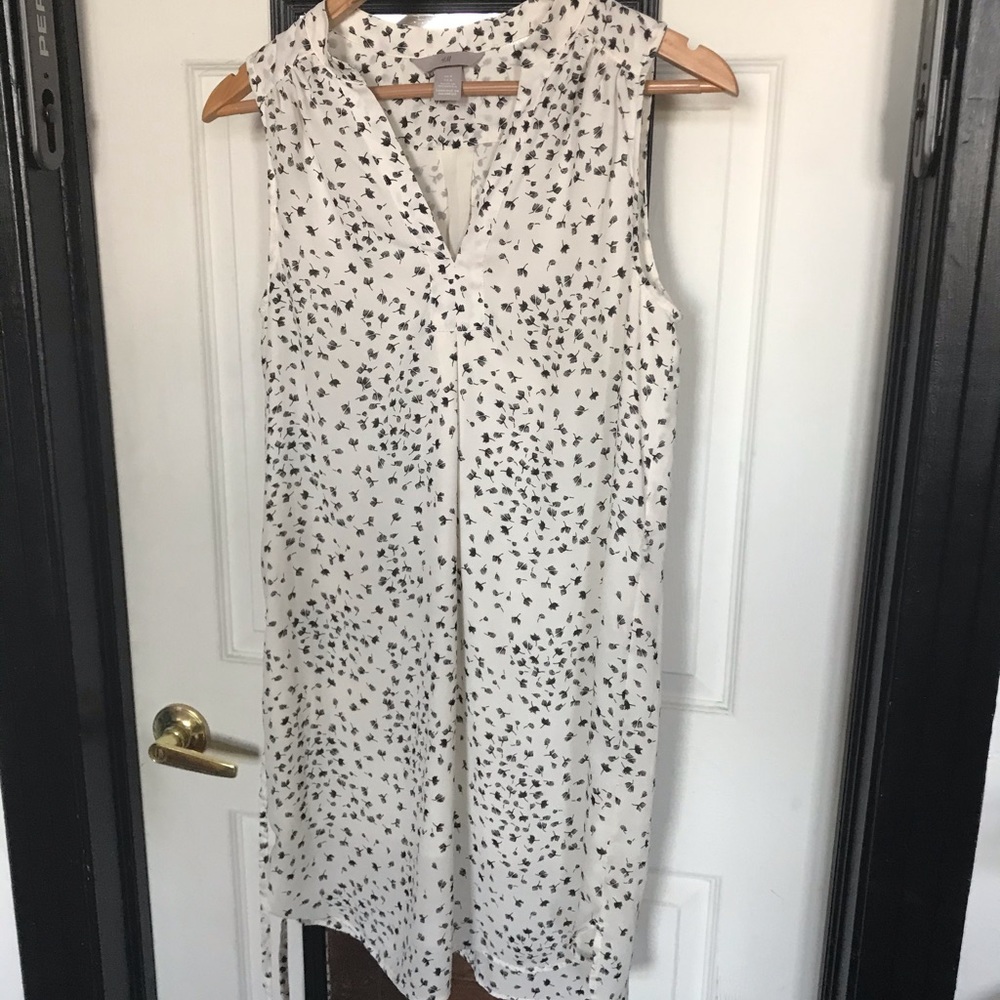 H&M mini black and white/cream dress